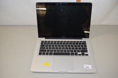 Lot 206 - An Apple Mac Book laptop computer, no cables...