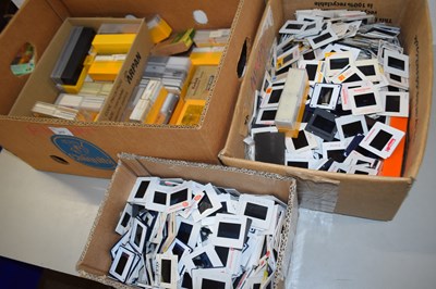 Lot 217 - Three boxes of 35mm photographic slides of...