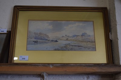 Lot 250 - Early 20th Century watercolour, river scene...