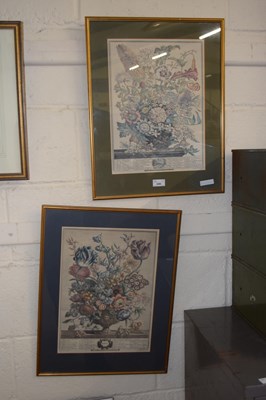 Lot 259 - Pair of reproduction botanical prints, April...