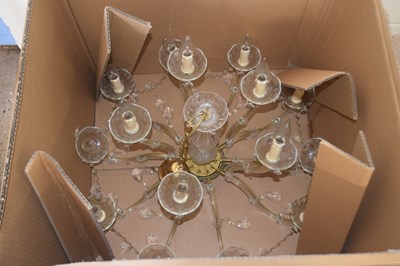 Lot 265 - 20th Century fifteen branch chandelier