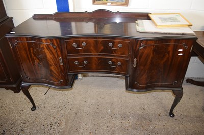 Lot 267 - Reproduction mahogany serpentine front...