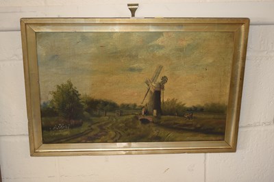 Lot 276 - Late 19th Century School study of a marshland...