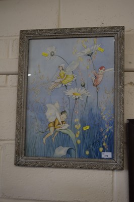 Lot 278 - Banwell, coloured print of flower fairies