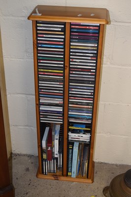 Lot 286 - Qty of cd's and accompanying pine stand