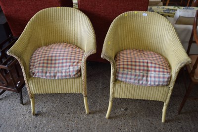 Lot 316 - A pair of Lloyd Loom armchairs