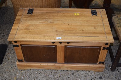 Lot 323 - Modern pine blanket box