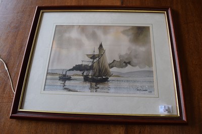 Lot 340 - Tony Warren, Towing to Sea The Steam Tug Times...