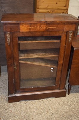 Lot 354 - Victorian walnut veneered pier cabinet with...