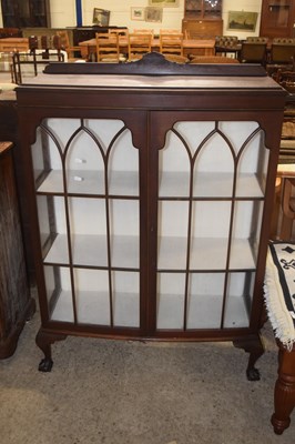 Lot 366 - An Edwardian bow front china display cabinet