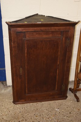 Lot 372 - A Georgian oak and mahogany cross banded wall...