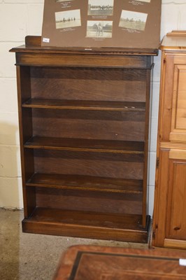 Lot 377 - Early 20th century oak bookcase cabinet