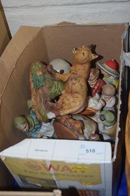 Lot 510 - Box of assorted figurines