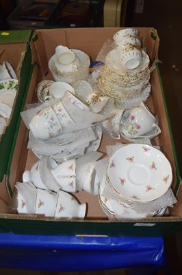 Lot 568 - A quantity of floral decorated tea wares,...