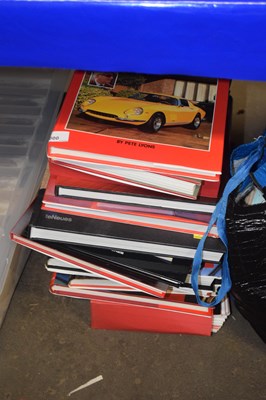 Lot 600 - Quantity of assorted motoring books and Ferrari