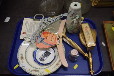 Lot 609 - Mixed Lot: Dressing table set, ceramics and...