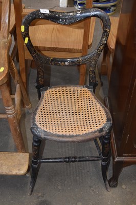 Lot 738 - A single rattan seated and chinoiserie mother...