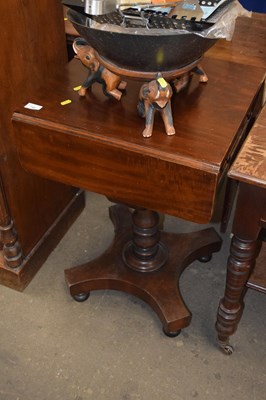 Lot 748 - A mahogany drop leaf work table