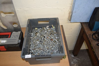 Lot 1013 - Box of various nuts and bolts