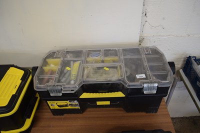 Lot 1031 - A Stanley Top Edge 24" toolbox together with...