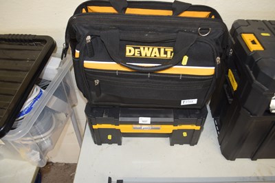 Lot 1037 - A Dewalt T Stack tool bag together with a...