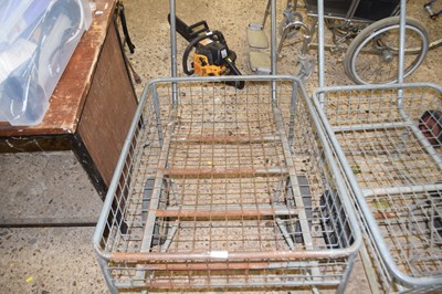 Lot 1063 - Galvanised garden trolley