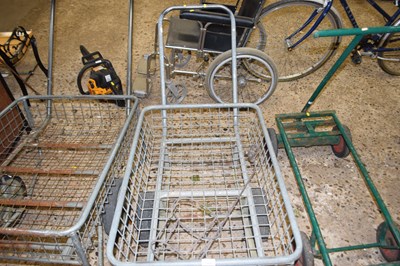 Lot 1064 - Galvanised garden trolley