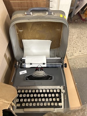 Lot 644 - Vintage portable Remington typewriter