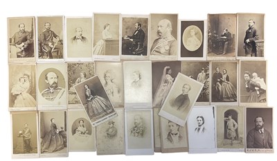 Lot 1009 - A collection of 30 Royalty interest carte de...