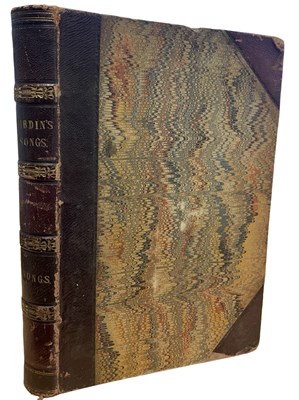 Lot 817 - GEORGE HOGARTH: THE SONGS OF CHARLES DIBDIN,...