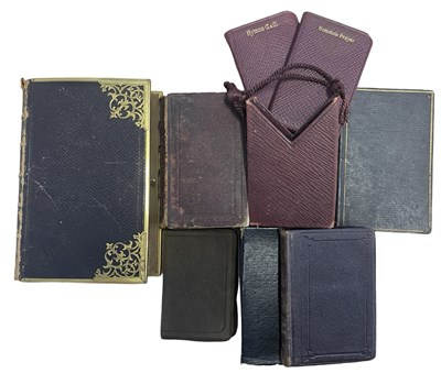 Lot 561 - MINIATURE LEATHER BINDINGS: 6 Titles: THE HOLY...