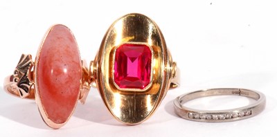 Lot 76a - Mixed Lot: modern designer large dress ring...