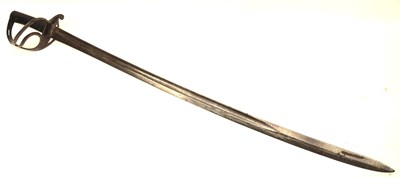 Lot 186 - 1853 pattern cavalry sword with signle fuller...