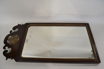 Lot 662 - Georgian walnut fretwork framed and gilt...