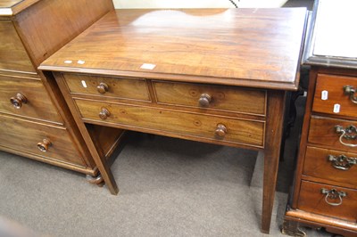 Lot 660 - Georgian mahogany three drawer low boy or side...