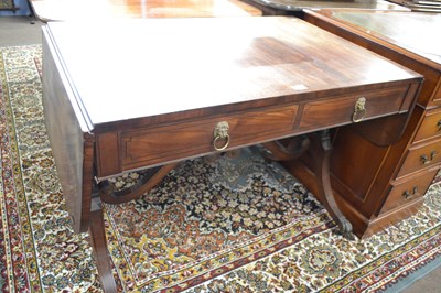 Lot 665 - A Georgian mahogany sofa or centre table of...