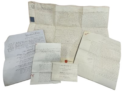 Lot 1221 - ONE PACKET: Various vellum documents, largely...