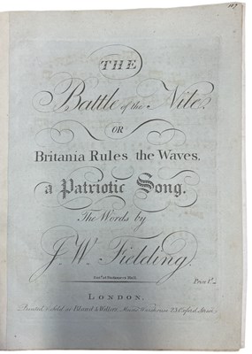 Lot 1143 - FOUR SCARCE EARLY NELSON MUSICAL SCORES: THE...