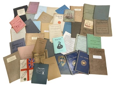 Lot 911 - ONE BOX: Various Nelson ephemera, journal /...