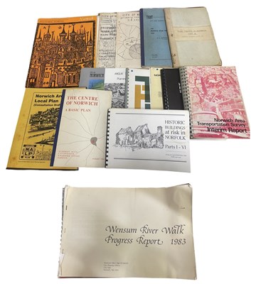 Lot 1029 - ONE BOX: NORWICH HISTORY INTEREST: City plans,...