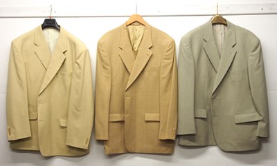 Lot 100 - Three XXL Gentlemans Linen Jackets made by...