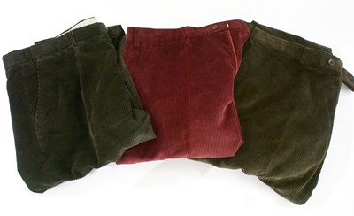 Lot 95 - Three Pairs of Gentlemens Corduroy trousers by...