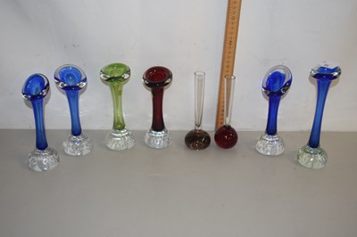 Lot 15 - Mixed Lot: Whitefriars retro glass stem vases