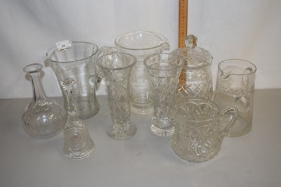 Lot 24 - Mixed Lot: Various clear glass wares to...