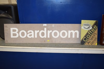 Lot 29 - Vintage sheet metal signed marked "Board Room"...