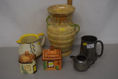 Lot 35 - Mixed Lot: Cottage tea wares, Burleigh ware...