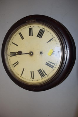 Lot 46 - A late 19th or early 20th Century wall clock...