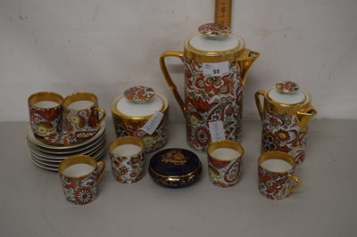 Lot 55 - A quantity of Limoges gilt decorated coffee...