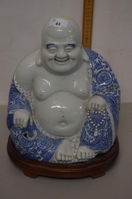 Lot 63 - 20th Century Chinese blue and white Buddha...