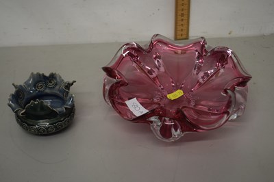 Lot 80A - Mid Century Art Glass bowl together with a...